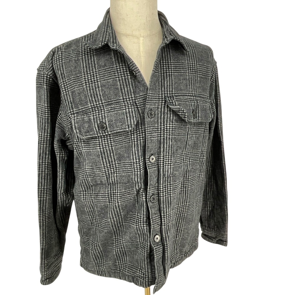 Abercrombie Fitch Soft Plaid Button Up Shirt Relaxed Fit Long Sleeve L Retro Y2K